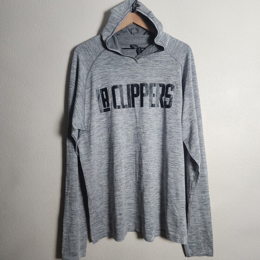 Los Angeles Clippers Hoodie Shirt Mens 2XL Gray NBA Basketball Lululemon